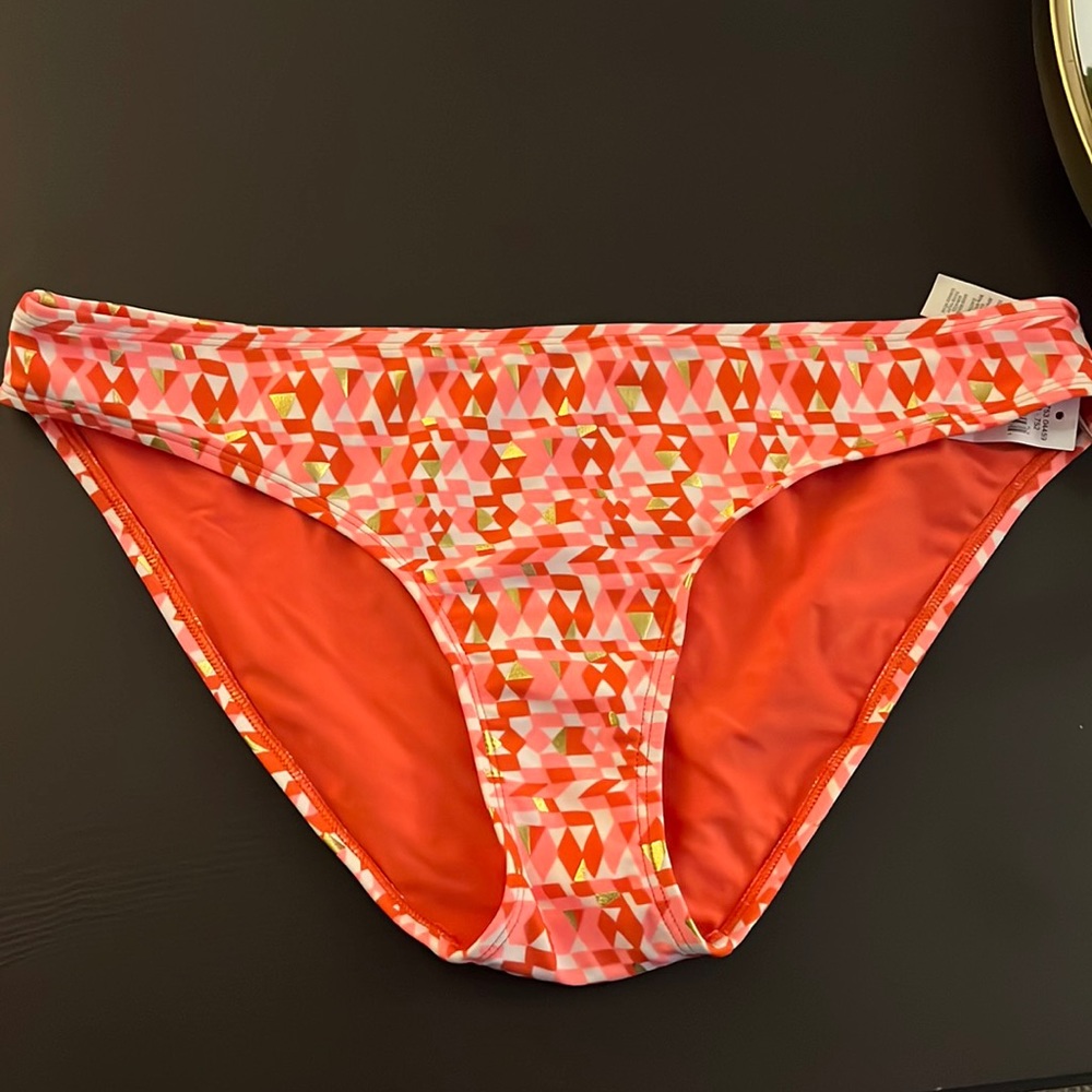 Aerie Orange and Gold Bikini Bottom
